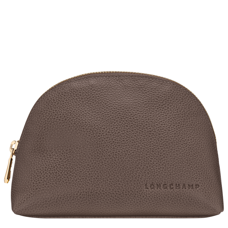 Le Foulonn&eacute; Pouch , Taupe - Leather  - View 1 of  2