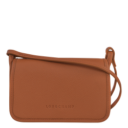 Le Foulonné Clutch XS , Karamel - Leder