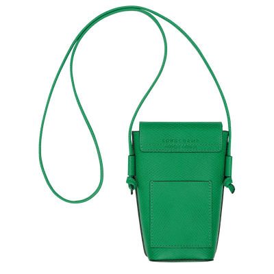 Épure Phone case with leather lace, Green