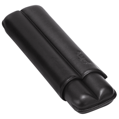Cajetilla para puros , Cuero - Negro