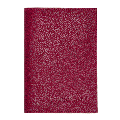 Le Foulonné Passport cover, Beetroot