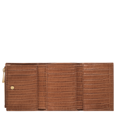 Longchamp Pocket Compact wallet, Cashew