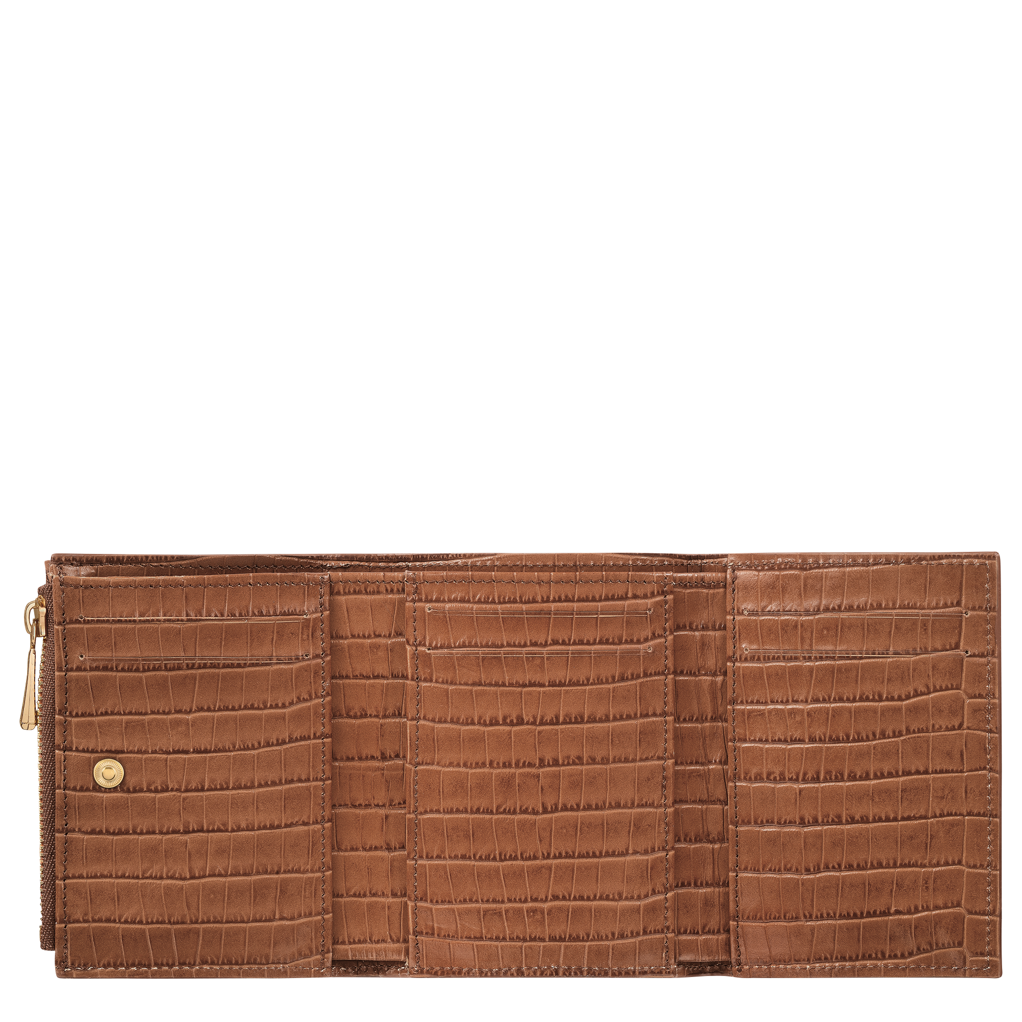 Compact wallet, Cashew - View 3 of
3 - zoom in Longchamp Pocket Compact wallet, Cashew