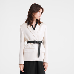 Le Pliage Xtra Ladies' belt , Black - Leather