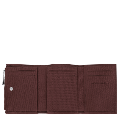 Le Roseau Compact wallet, Burgundy