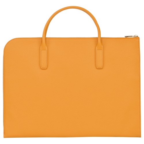 Le Foulonné S Briefcase , Apricot - Leather - View 4 of  5