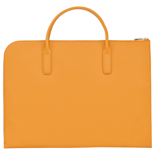 Le Foulonné S Briefcase , Apricot - Leather - View 4 of  5