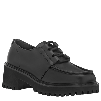 La Voyageuse Derby , Black - Leather