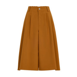 Shorts , Caramel - Technical poplin