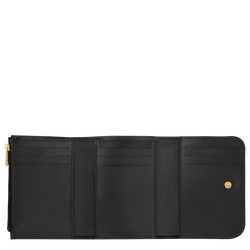 Brieftasche im Kompaktformat Box-Trot , Leder - Schwarz