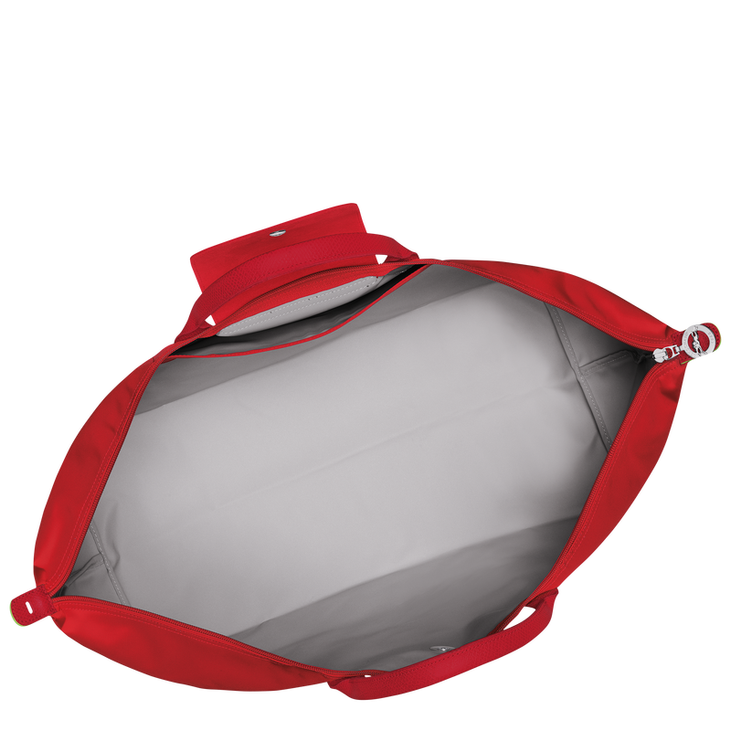Le Pliage Green M Travel bag Tomato - Recycled canvas | Longchamp GB
