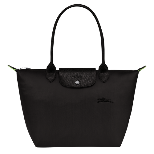 Sac cabas M Le Pliage Green , Toile recyclée - Noir - Vue 1 de 7