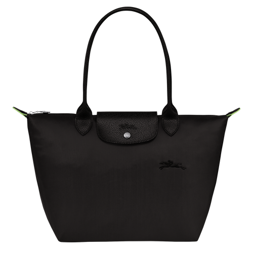 Le Pliage Green M Tote bag , Black - Recycled canvas - View 1 of  6