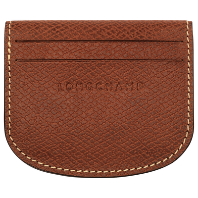 Épure Card holder , Brown - Leather