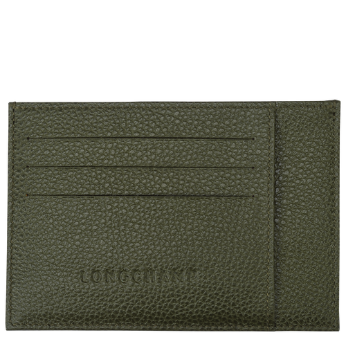Le Foulonné Card holder , Khaki - Leather - View 1 of  2
