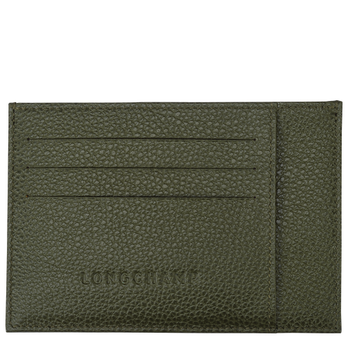 Le Foulonné Card holder , Khaki - Leather - View 1 of 2