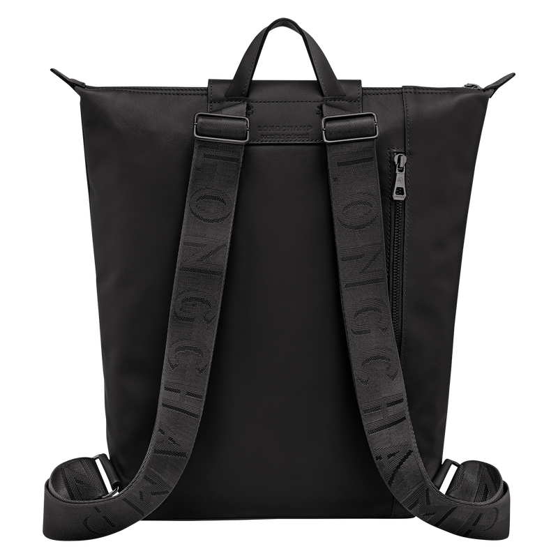 Le Pliage Xtra M Backpack , Black - Leather  - View 4 of  7