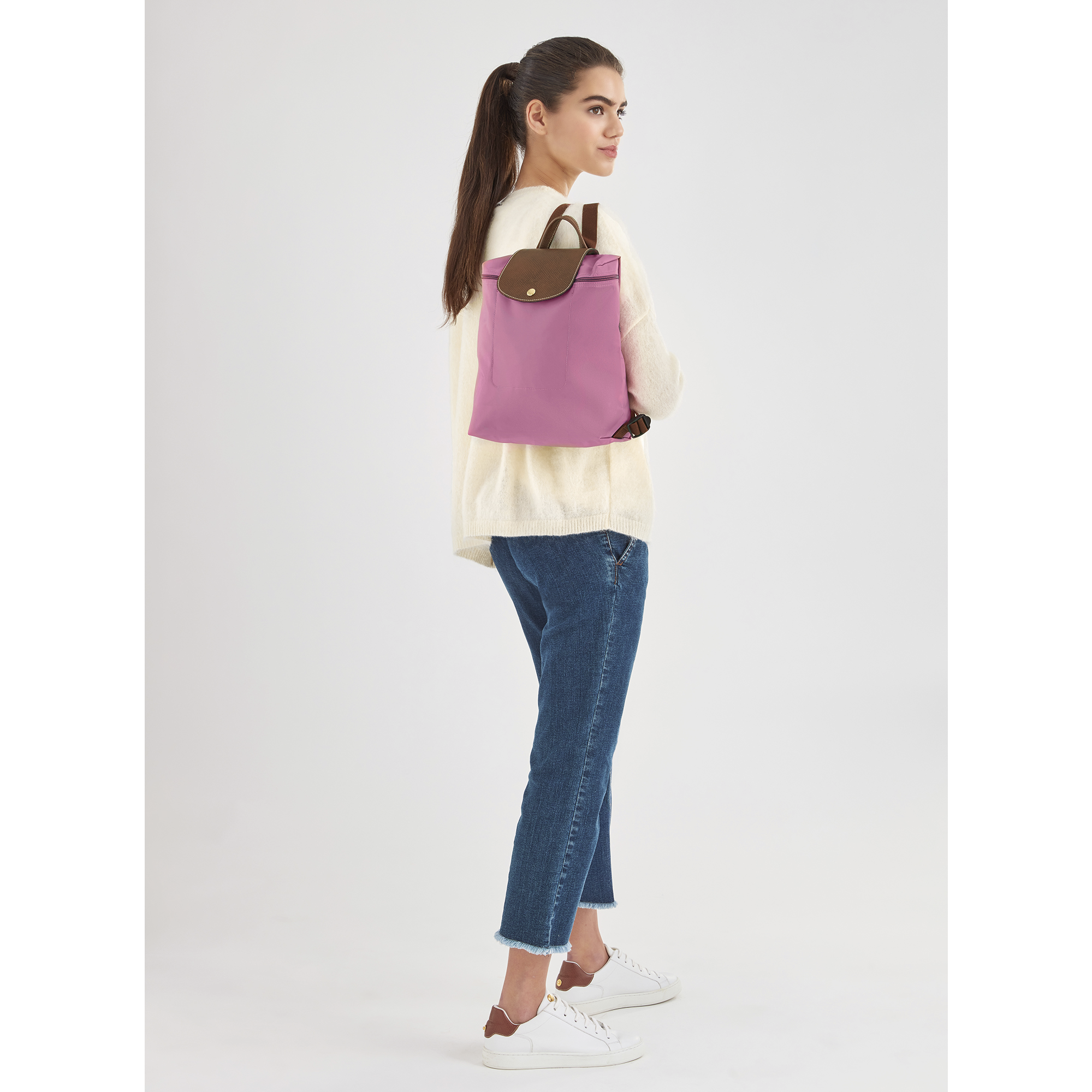 longchamp black backpack