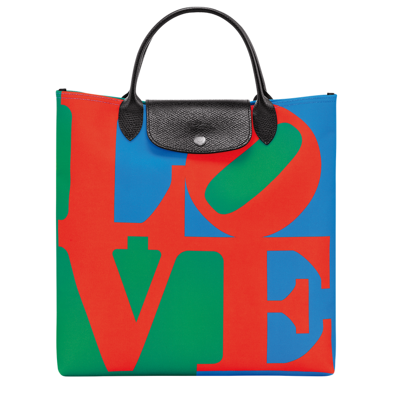 Longchamp x Robert Indiana L Handbag , Red - Canvas  - View 1 of 4