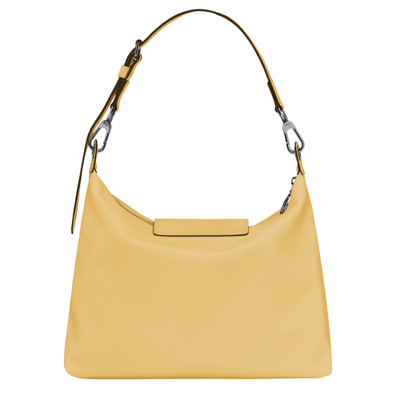 Le Pliage Xtra Schoudertas M , Tarwegeel - Leder  - Weergave 3 van  5