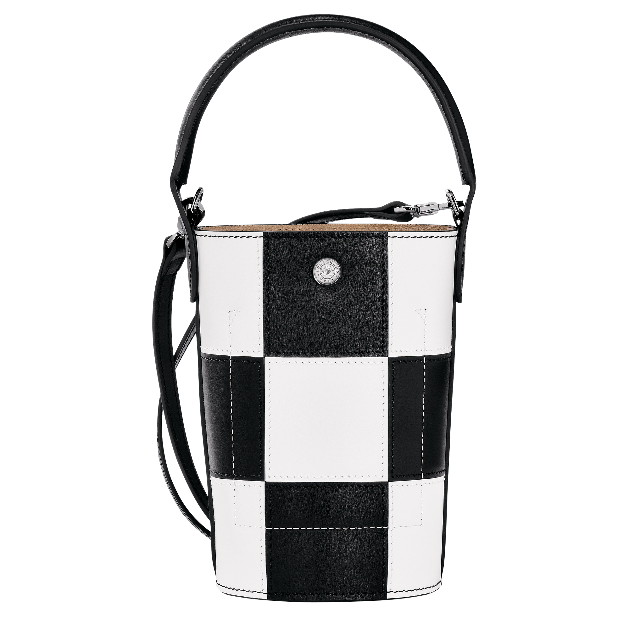 Épure Umhängetasche XS, Schwarz/Weiss