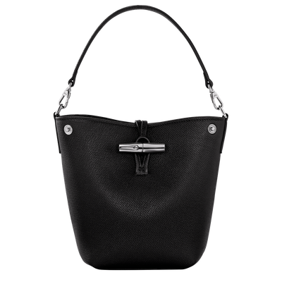 Le Roseau XS Bucket bag , Black - Leather