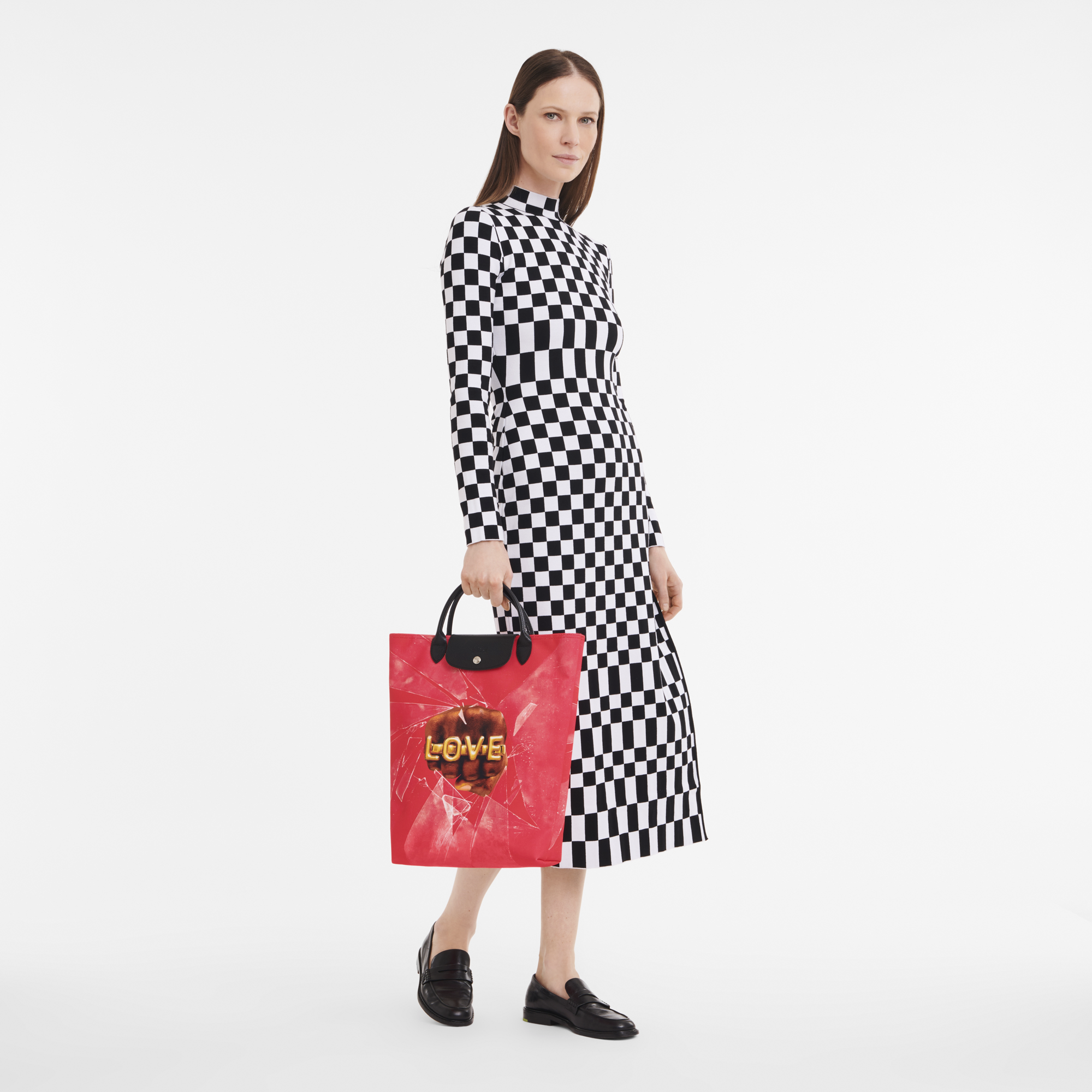 Longchamp x ToilerPaper Printed Tote Bag