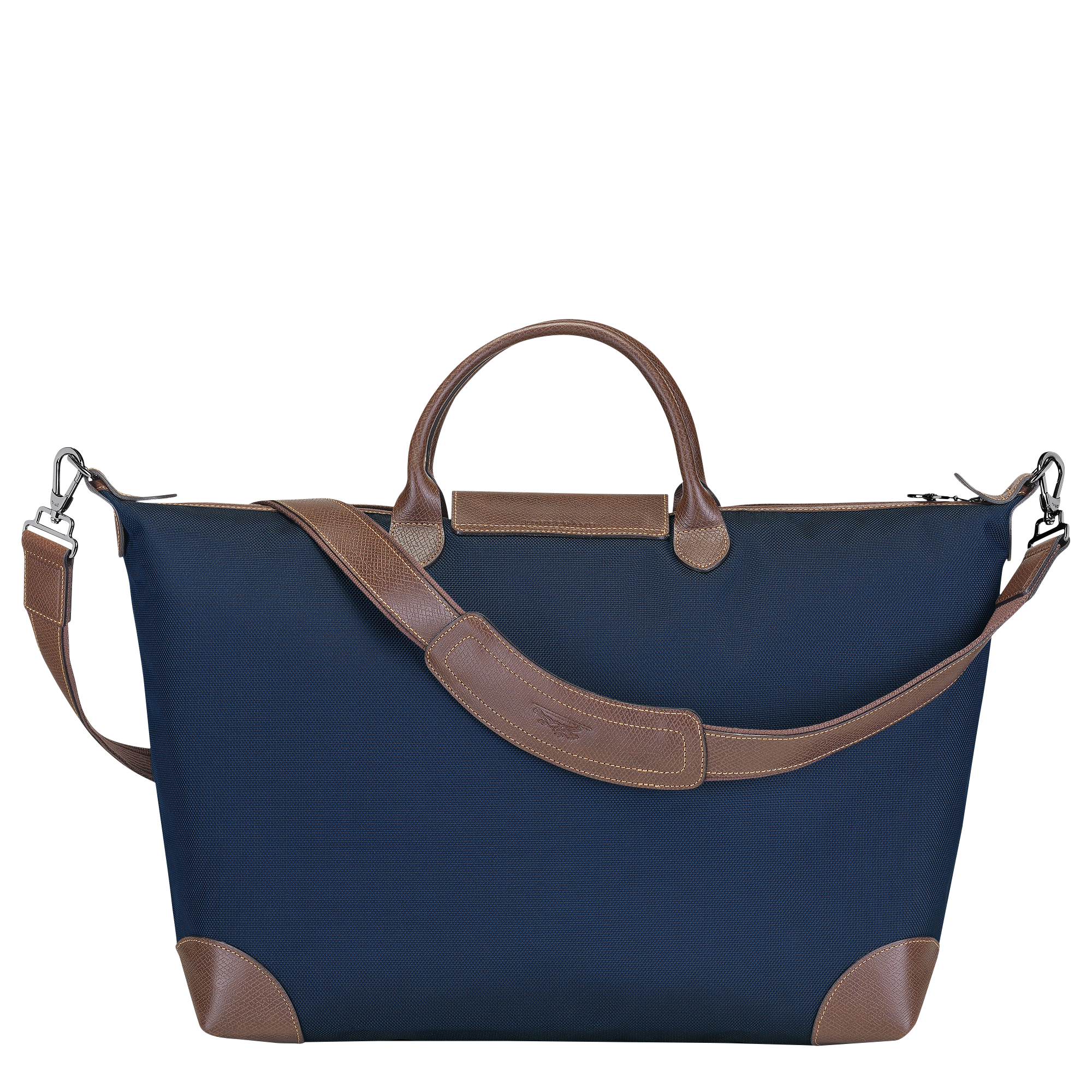 Boxford L Travel bag Blue - Recycled canvas | Longchamp CA Boxford L Travel bag Blue - Recycled canvas | Longchamp CA