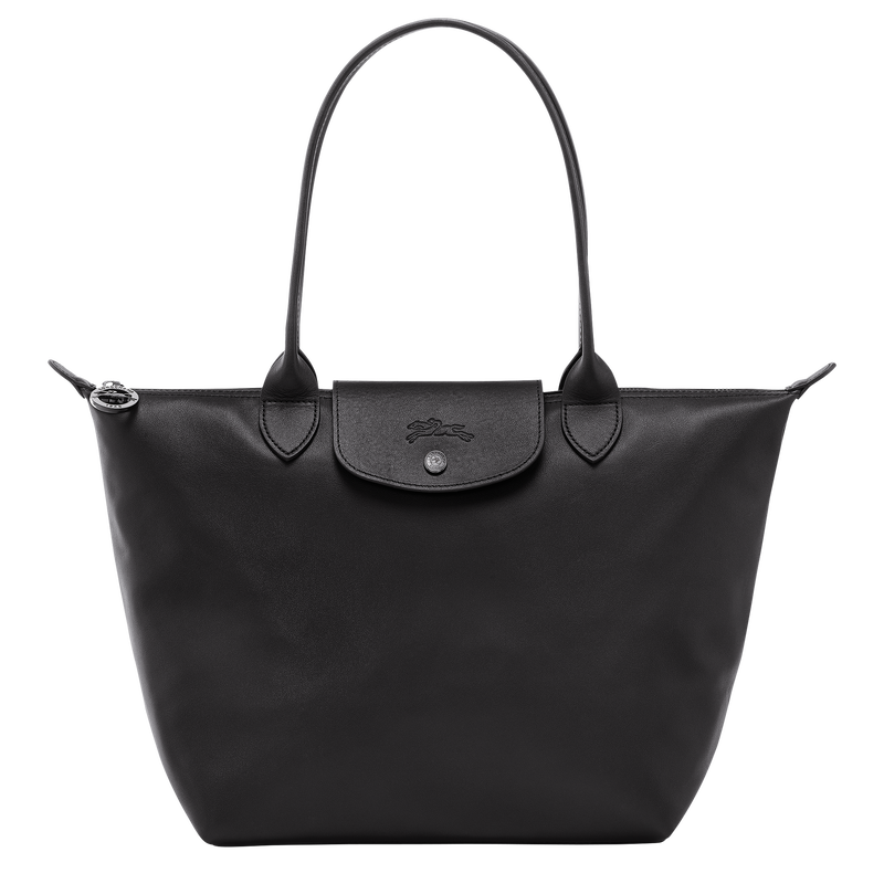 Le Pliage Xtra M Tote bag , Black - Leather  - View 1 of  6