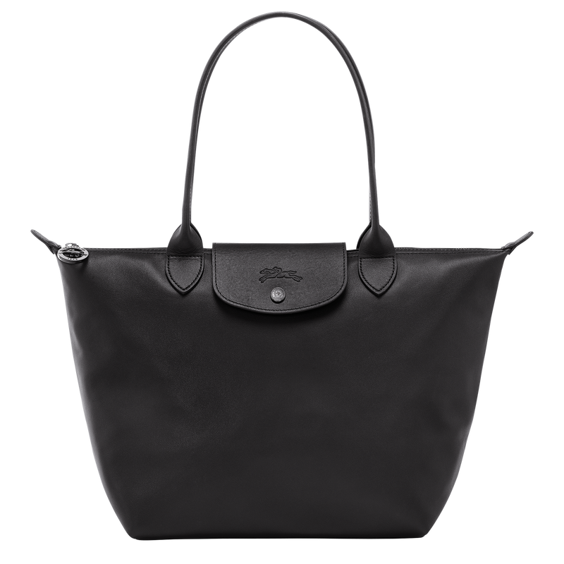 Le Pliage Xtra M Tote bag , Black - Leather  - View 1 of  6