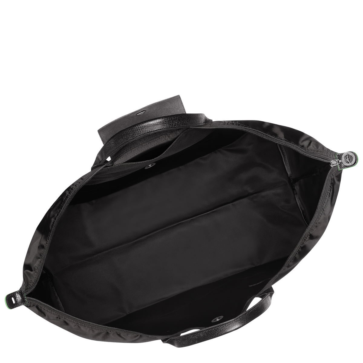 Le Pliage Green M Travel bag Black - Recycled canvas | Longchamp US