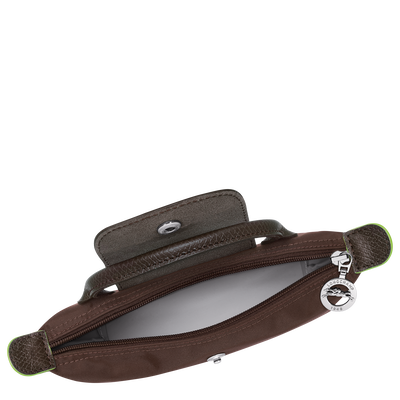 Le Pliage Green Pochette mit Henkel, Mokka