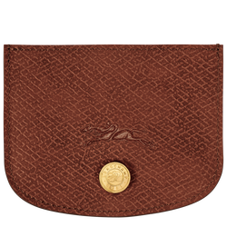 Épure Card holder , Brown - Leather