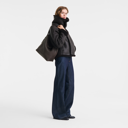 Le Cadence L Shoulder bag , Mocha - Leather