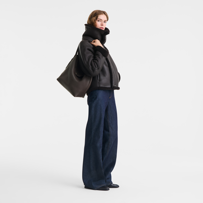 Le Cadence L Shoulder bag , Mocha - Leather
