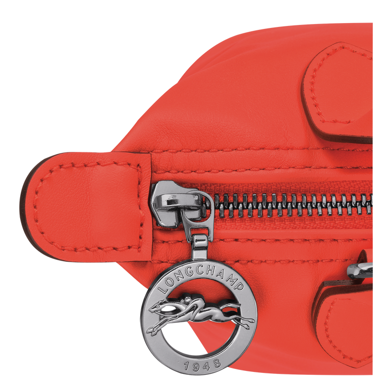Sac cuir sale orange longchamp