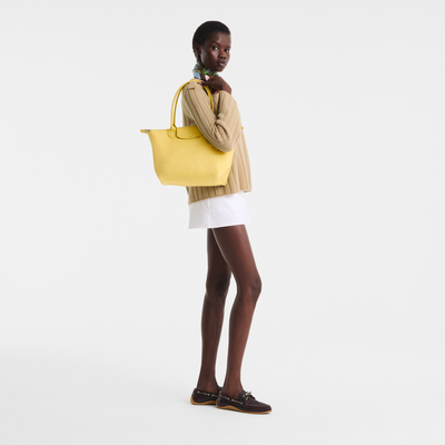 Sac cabas M Le Pliage One , Toile recycl&eacute;e - Lime