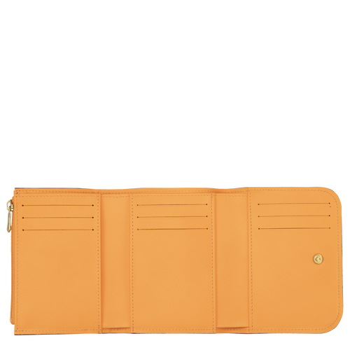 Brieftasche im Kompaktformat Box-Trot , Leder - Apricot - Ansicht 2 von 2