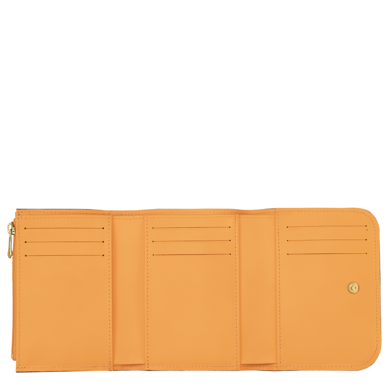 Portefeuille Box-Trot , Cuir - Abricot  - Vue 2 de 2