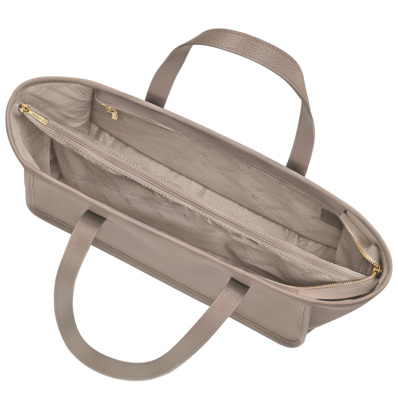 Shopper L Le Foulonn Leder Turteltaube Longchamp DE
