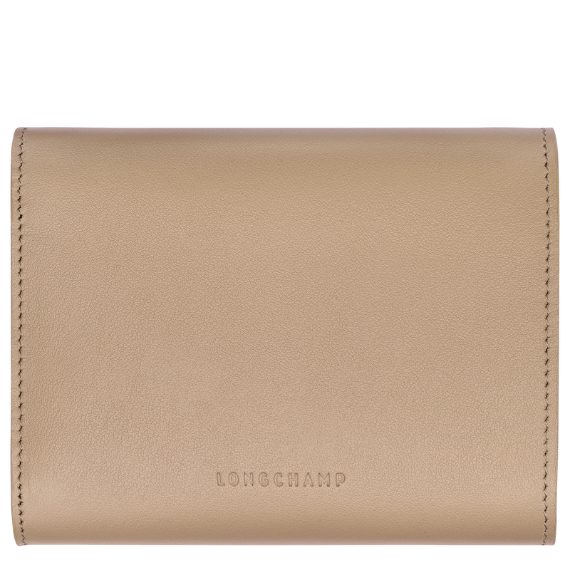 Le Roseau Compact wallet , Root - Leather  - View 2 of 3