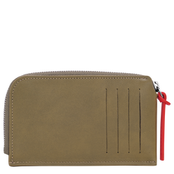 Longchamp Pocket Card holder , Olive - Leather
