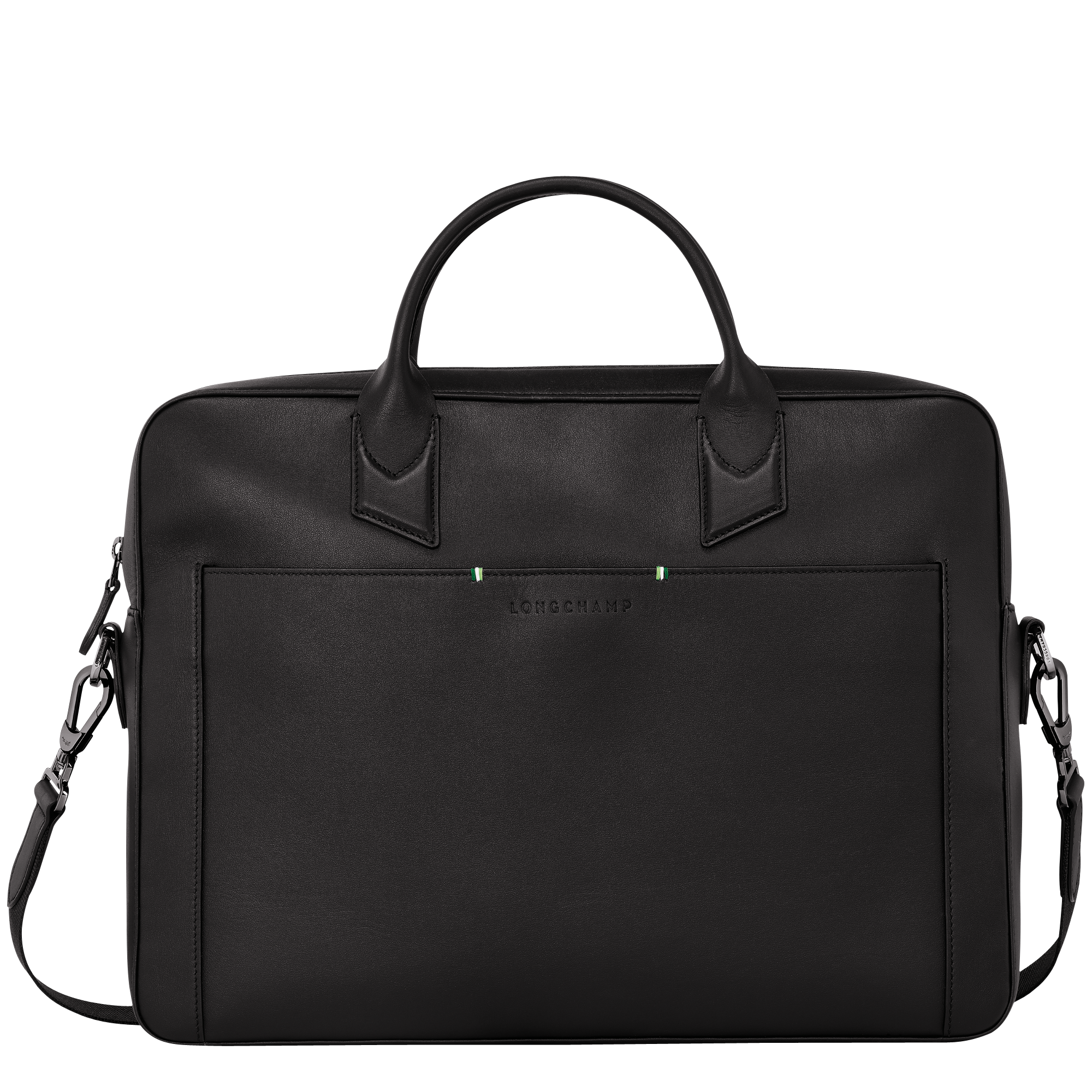 Longchamp sur Seine Briefcase M, Black