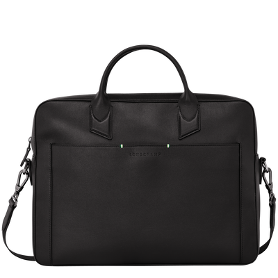 Longchamp sur Seine Briefcase M, Black