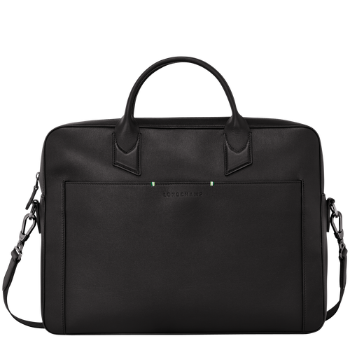 Longchamp sur Seine M Briefcase , Black - Leather - View 1 of 5