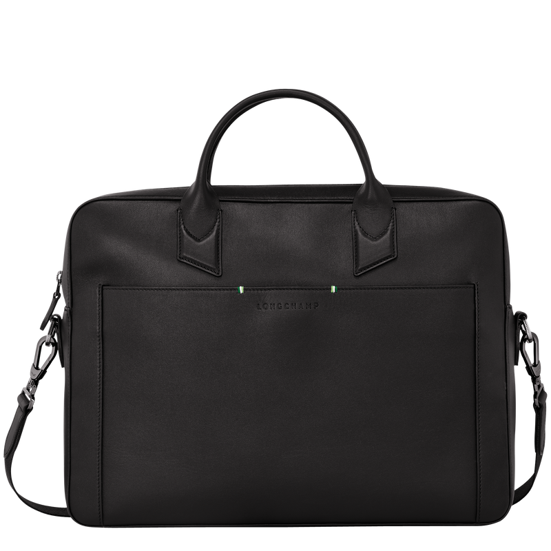 Longchamp sur Seine M Briefcase , Black - Leather  - View 1 of 5