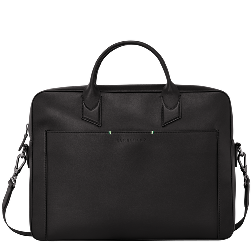 Longchamp sur Seine M Briefcase , Black - Leather - View 1 of  5