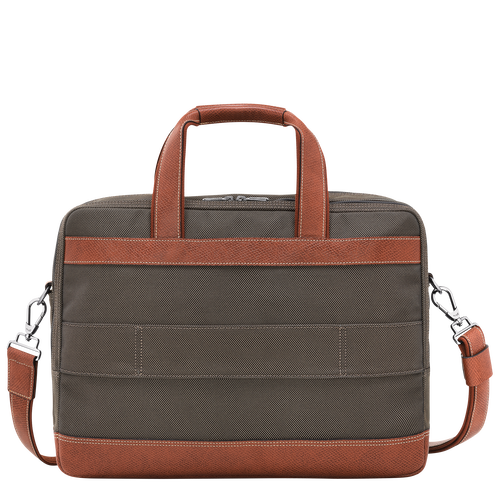Boxford L Briefcase , Brown - Canvas - View 4 of  5