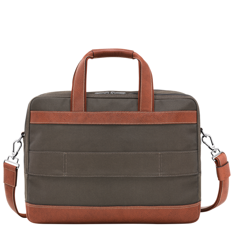 Boxford L Briefcase , Brown - Canvas  - View 4 of  5
