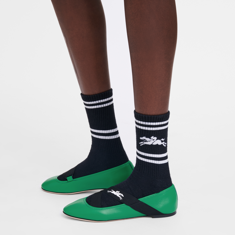 Socks , Black - Knit  - View 2 of 2